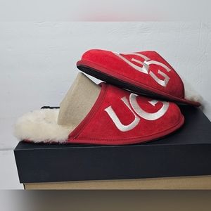 UGG Men's RED Scoff Logo Slipper - Men's size 11.0 - Brand New in Box